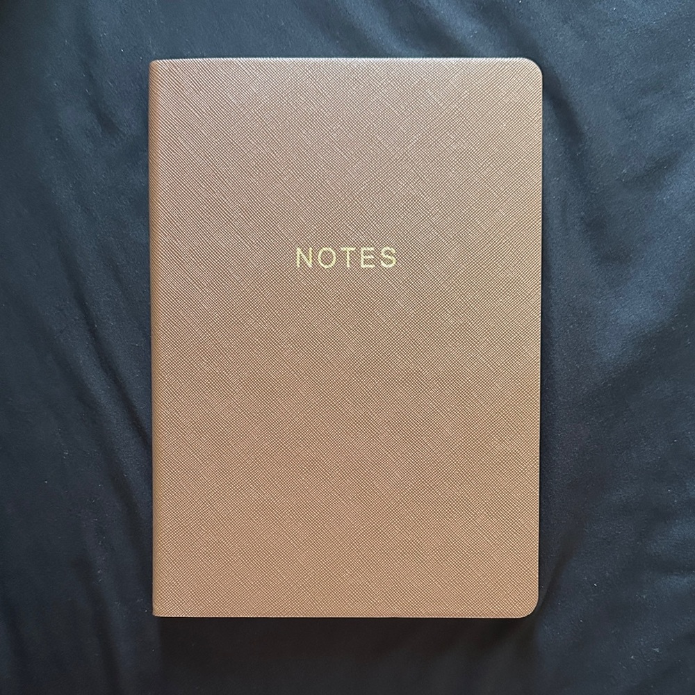 Brown Faux Leather 'NOTES' Journal